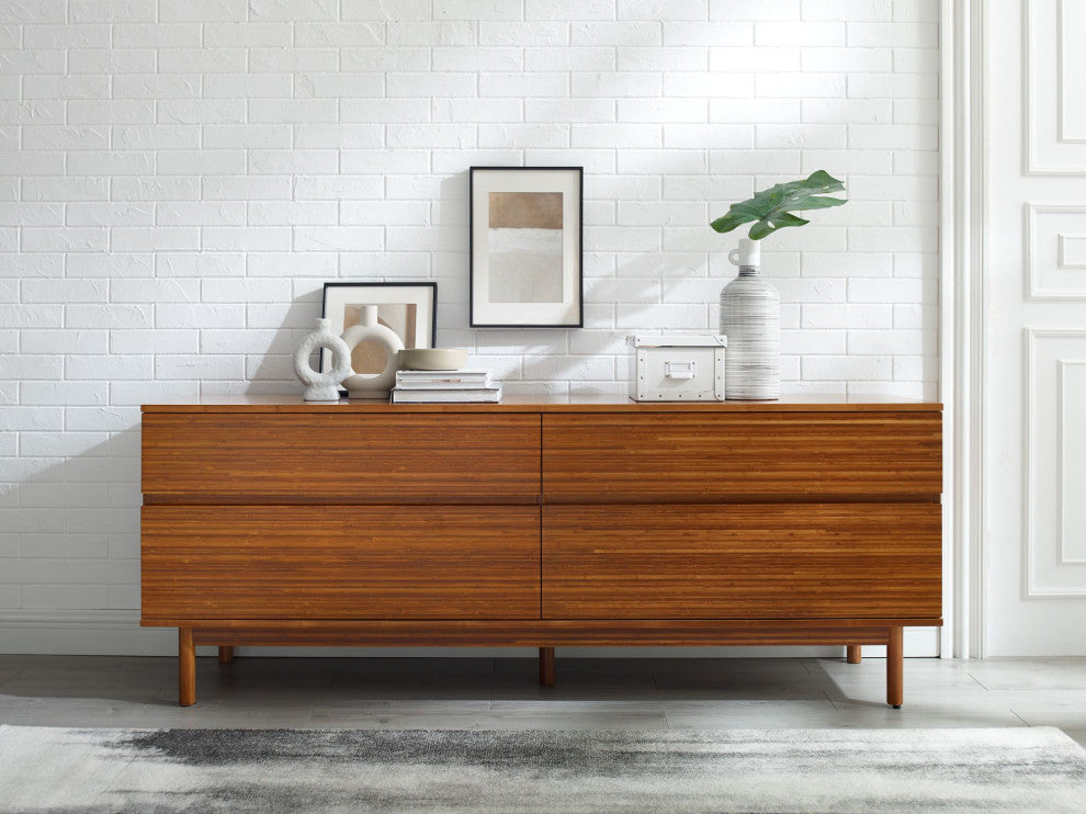 Ventura 4 Drawer Dresser, Amber