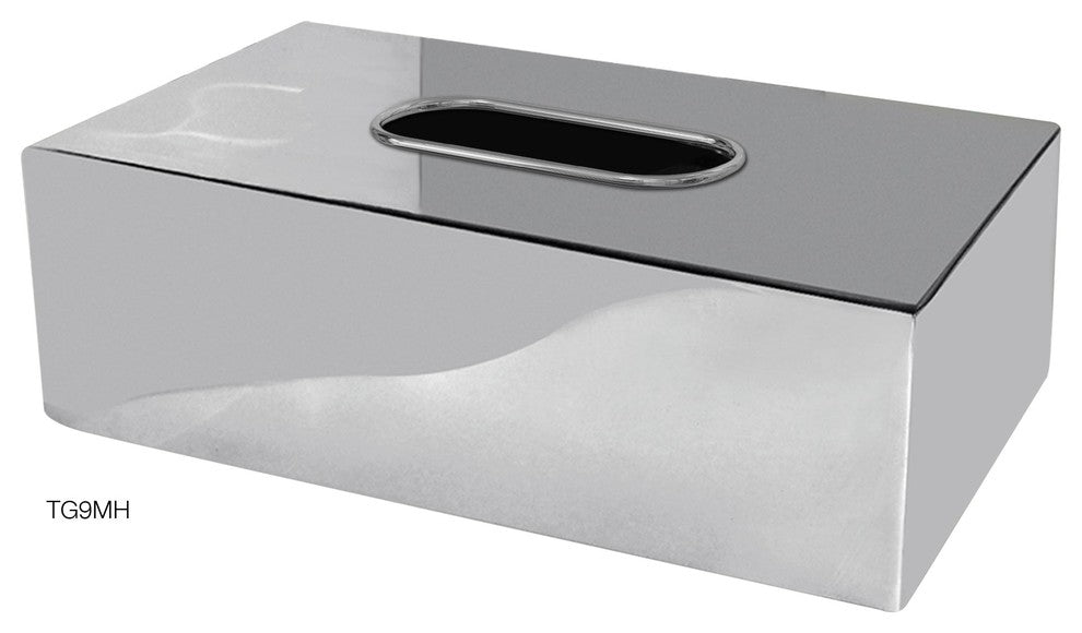 nu steel Gloss Rectangle Tissue Box Cover