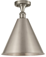 Innovations Lighting 516-1C-SN-MBC-16-SN-LED 1 Light 16" Semi-Flush Mount