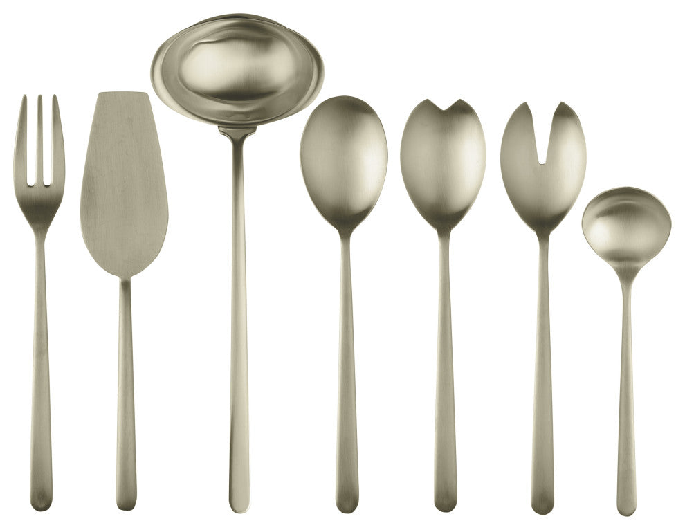 Linea Serving Set, Ice Champagne, 7 Pcs.