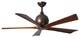 Irene-5 42" Ceiling Fan, Textured Bronze With Walnut Blades