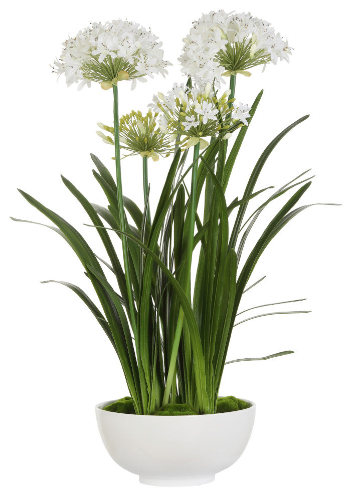 Uttermost Purity Agapanthus Centerpiece