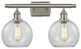 INNOVATIONS LIGHTING 516-2W-SN-G122-LED Athens 2 Light Bath Vanity Light