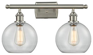 INNOVATIONS LIGHTING 516-2W-SN-G122-LED Athens 2 Light Bath Vanity Light