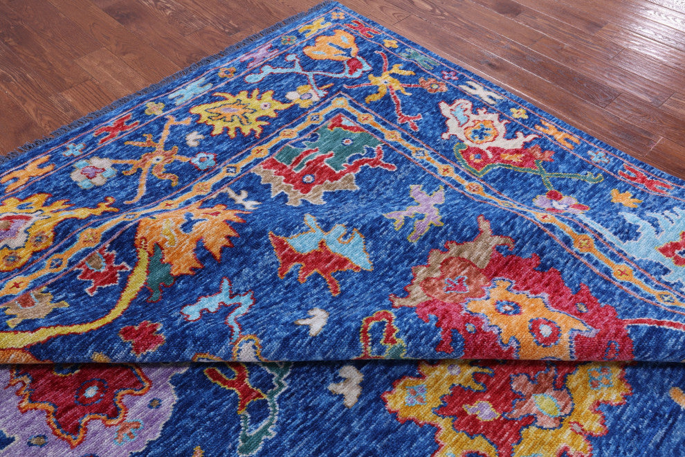 Handmade Turkish Oushak Wool Rug 10' 1" X 13' 11" - Q14791