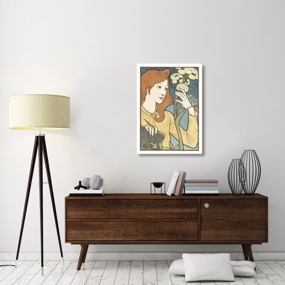 "Salon des Cent" Digital Paper Print by Eugene Samuel Grasset, 28"x38"