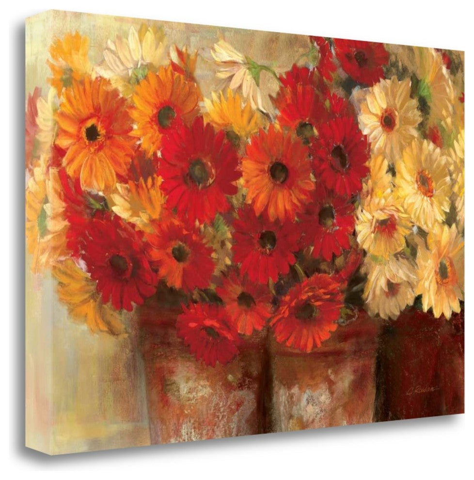 "Chelsea Gerberas - Wag" By Carol Rowan, Giclee Print on Gallery Wrap Canvas