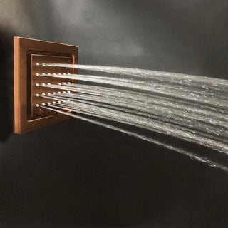 Lima Multi Color Water Powered Led Shower with Adjustable Body Jets and Digital