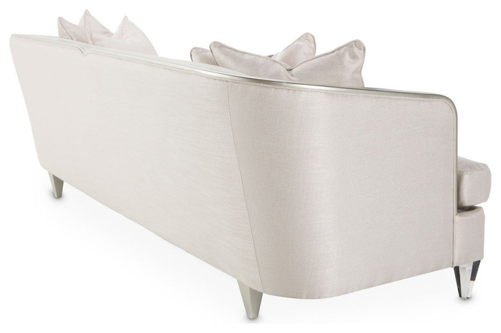 Aico Amini Camden Court Sofa in Platinum