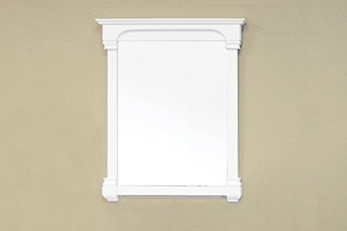 36" Solid Wood Frame Mirror, White