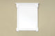36" Solid Wood Frame Mirror, White