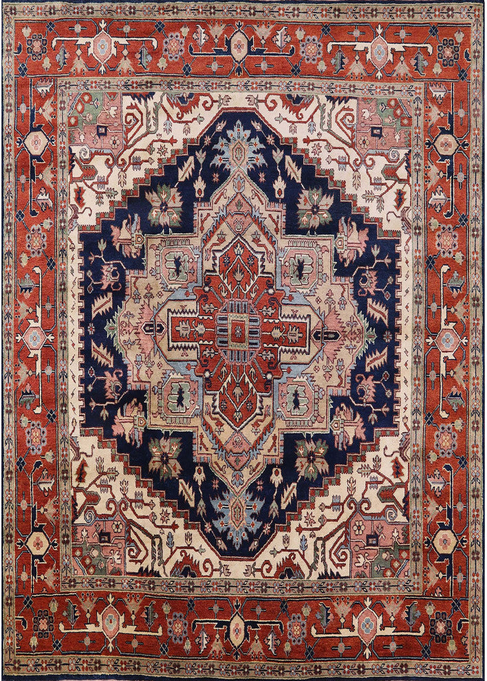 Ahgly Company Indoor Rectangle Mid-Century Modern Area Rugs, 8' x 10'