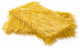 Mongolian Faux Fur Pillow Shell Set, Lemon Curry, 14"x26"