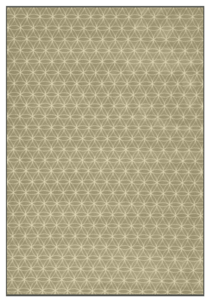 EYELET Soft Tactesse Nylon Area Rug with Anti-Stain Protection, Pistachio, 7'x10'