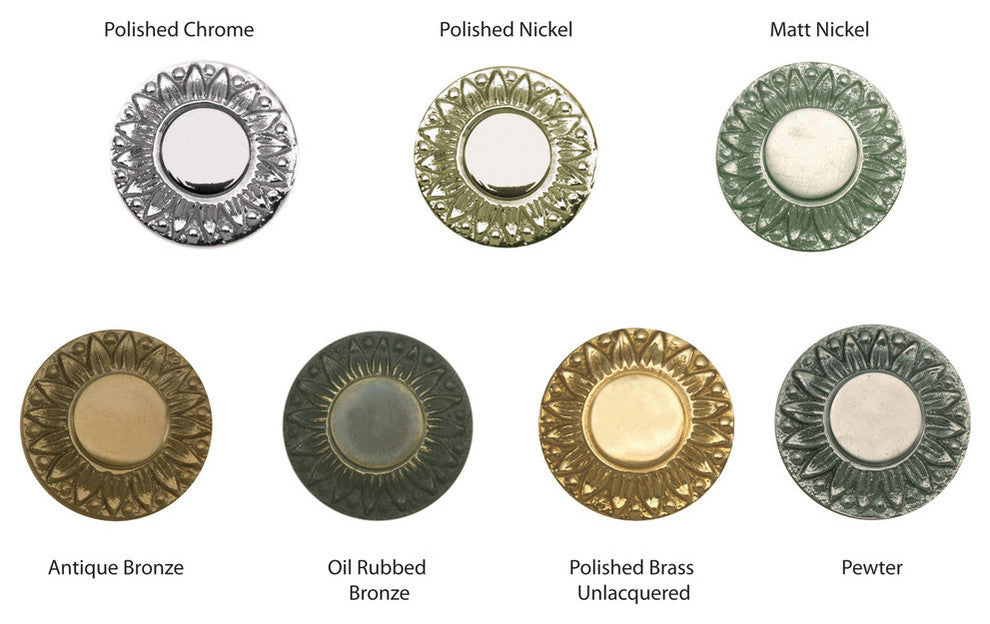 Coral Cabinet Knob, Polished Nickel