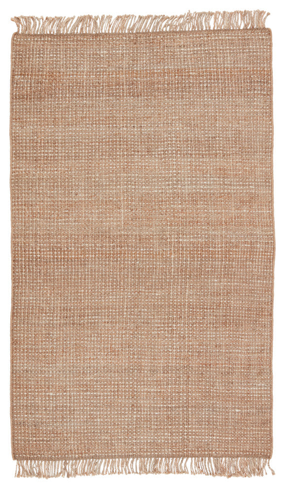 Jaipur Living Sauza Natural Solid Beige/ Ivory Area Rug, 10'x14'