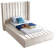 Kiki Velvet Bed, Cream, Twin