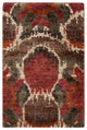 Surya Scarborough SCR-5130 8'x11' Rug, Burnt Orange/Brown/Cream/Teal/Red/Wheat