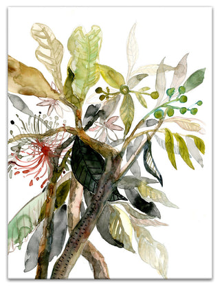 Floral Wildflower Arrangement Print on Canvas