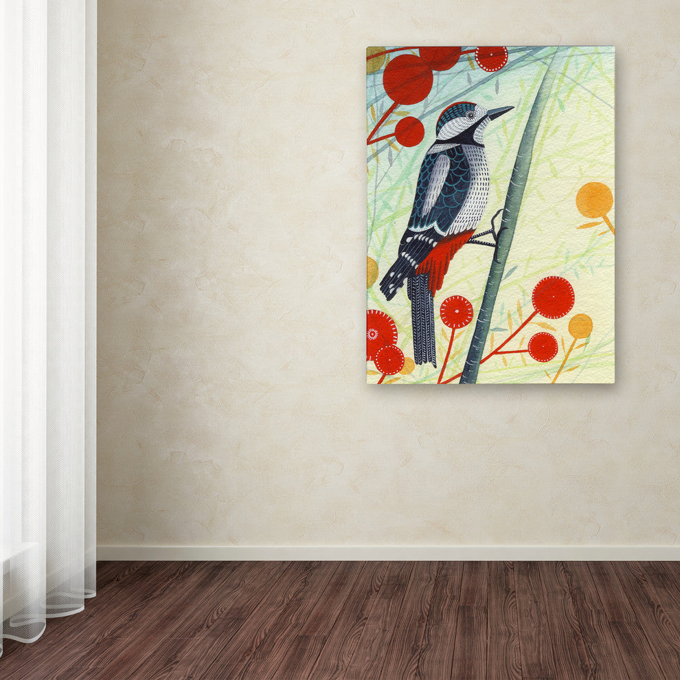 Michelle Campbell 'Woodpecker' Canvas Art, 24" x 32"