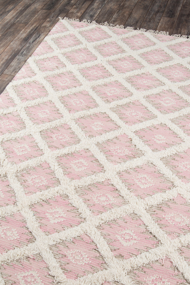 Momeni Harper Wool Hand Made Pink Area Rug, 3'x5'