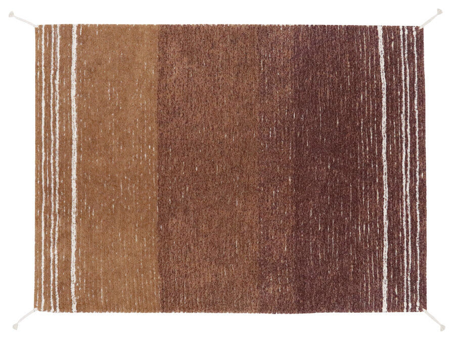 Lorena Canals Reversible washable Area Rug | Twin Toffee