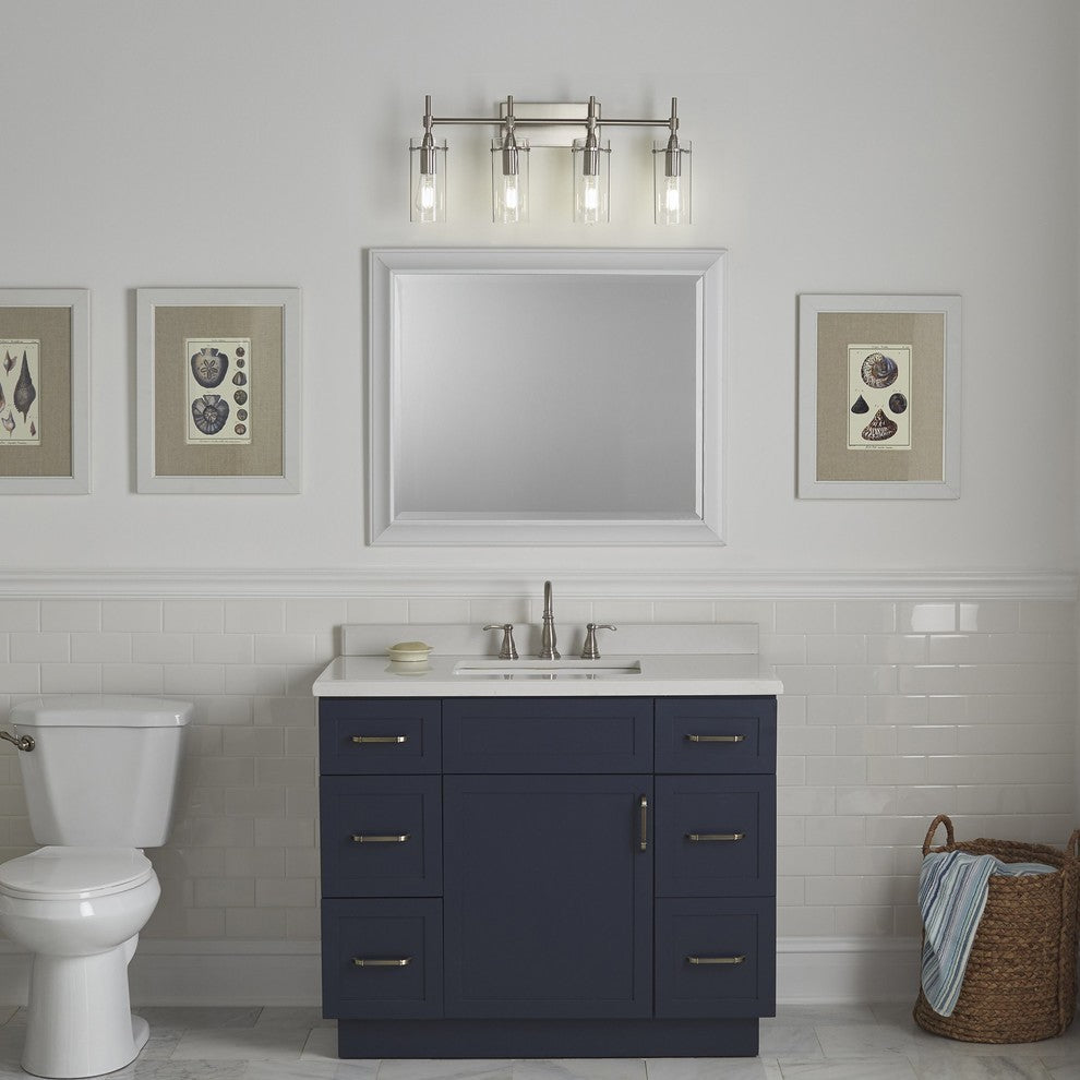 Effimero 4-Light Wall Sconce, Brushed Nickel