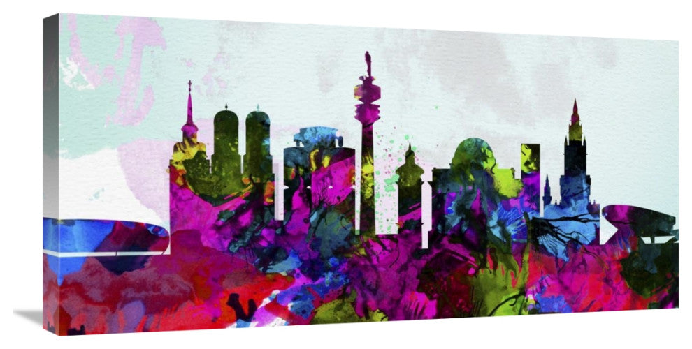 "Munich City Skyline" Fine Art Print