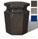 Metallic Hexagon Garden Stool