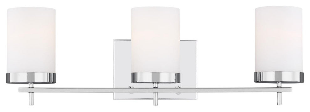 Zire 3-Light Bath, Chrome