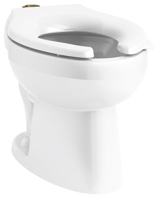 Kohler Wellcomme Ultra Flushometer Bowl with Top Spud, White