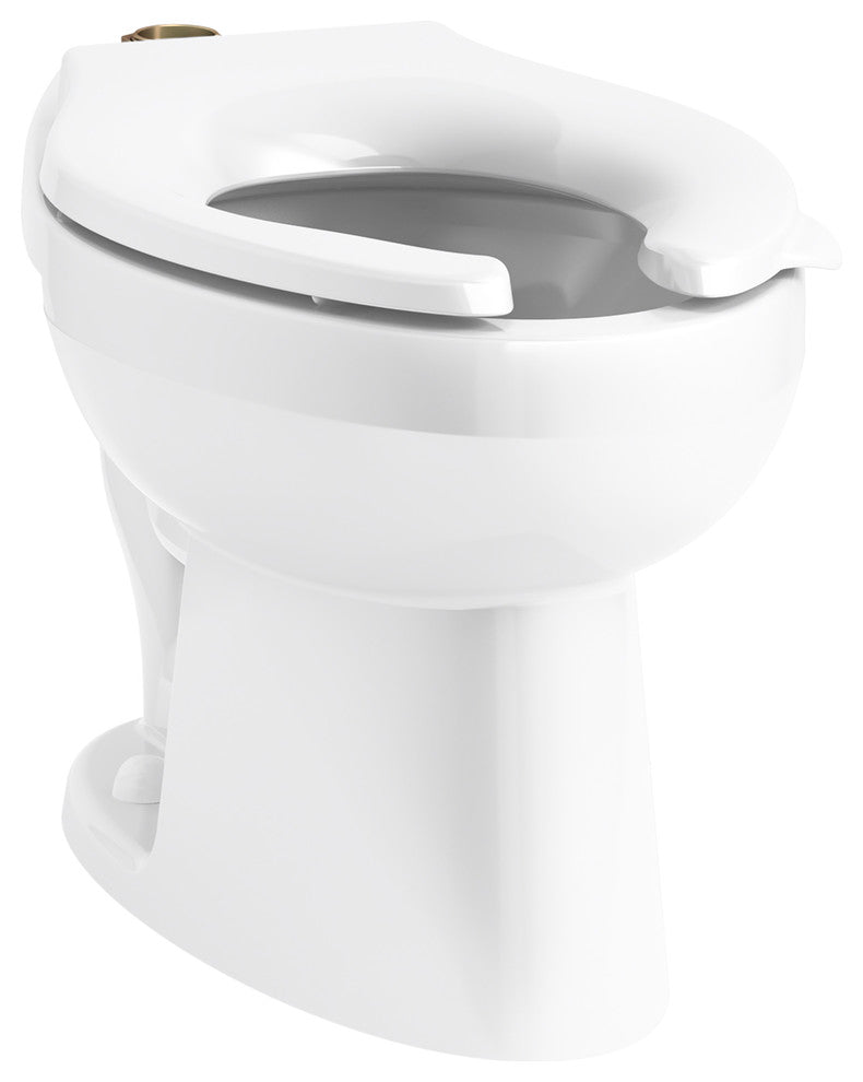 Kohler Wellcomme Ultra Flushometer Bowl with Top Spud, White