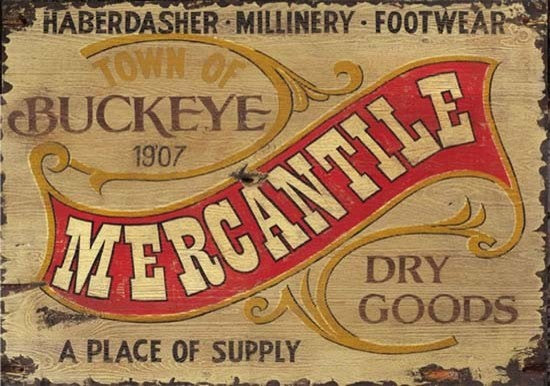 Rustic Vintage Sign Nostalgic Mercantile Wooden Distressed Signs