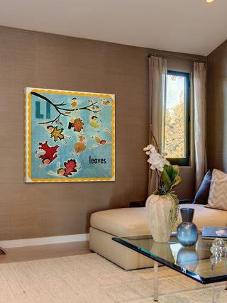 "Leaves" Painting Print on Canvas by Curtis