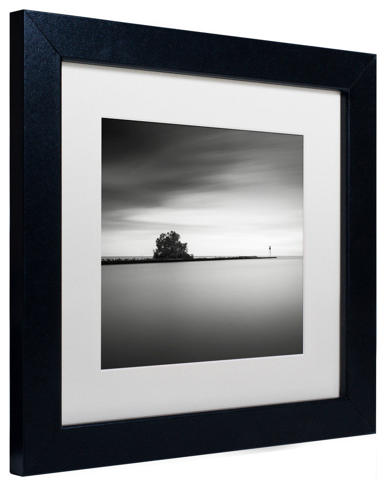 'Erieau 2' Matted Framed Canvas Art by Dave MacVicar