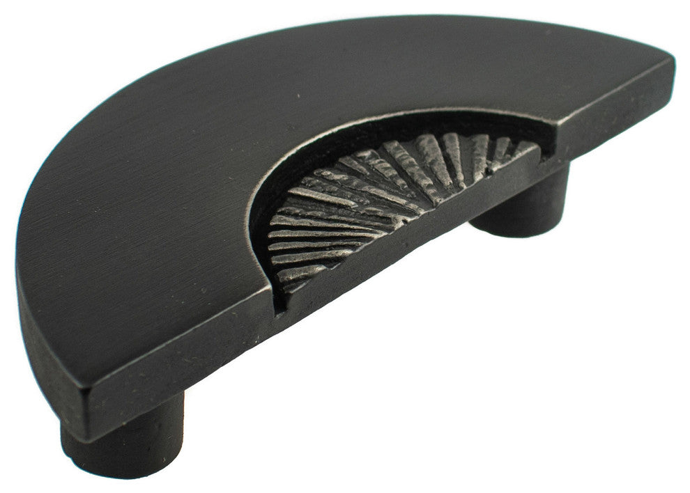 Shield Pewter Cabinet Pull Hawk Hill Hardware, Black Iron