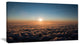 "Sunset Above The Dark Clouds" Oversized Beach Canvas Artwork, 40"x20"