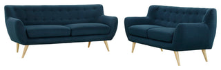Modway Remark 2 Piece Living Room Set, Azure