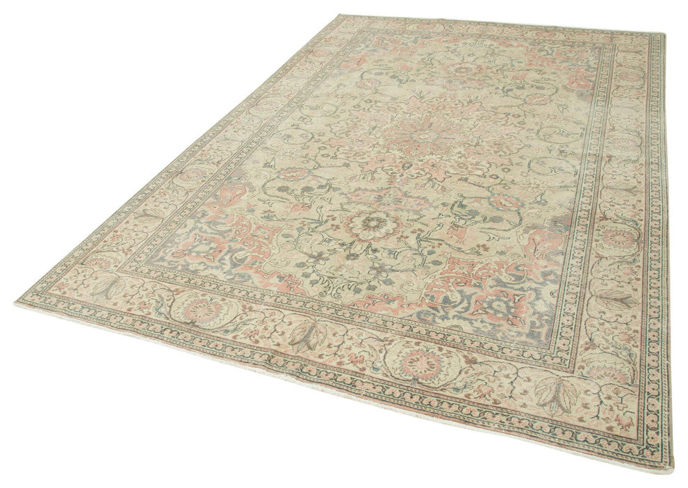 Rug N Carpet - Handmade Turkish 6' 4'' x 9' 6'' Unique Area Rug