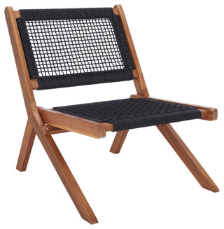 Safavieh Kobina 5 Piece Outdoor Living Set, Natural/Black Rope