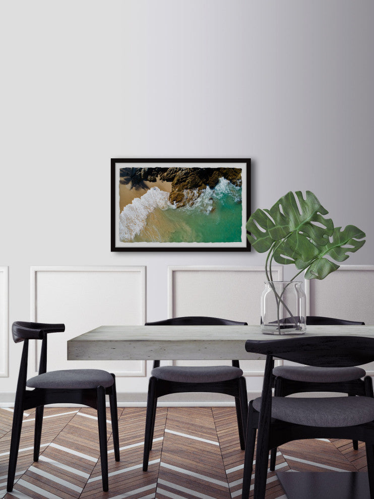 "Dance With the Waves" Framed Painting Print, 18x12