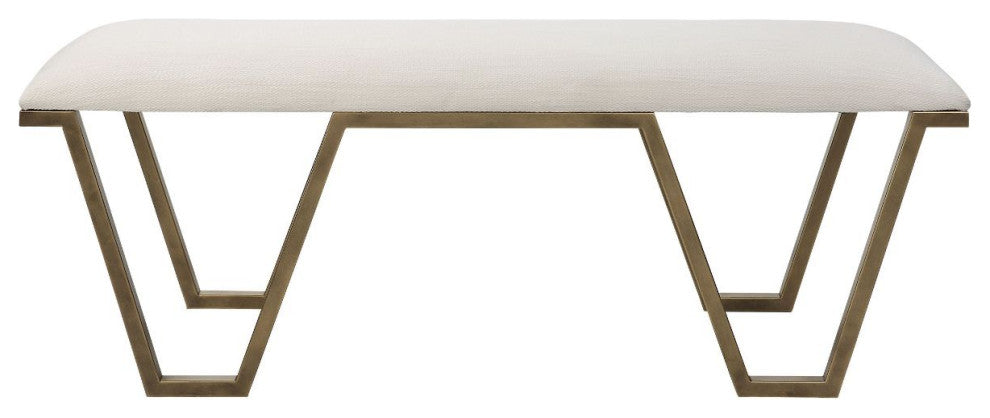 Uttermost Farrah Geometric Bench