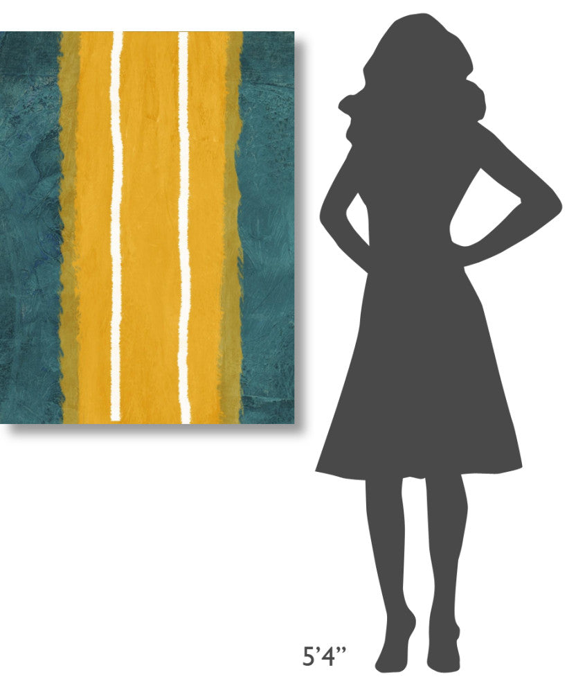 "Green And Yellow Abstract Theme 2" Fine Art Print
