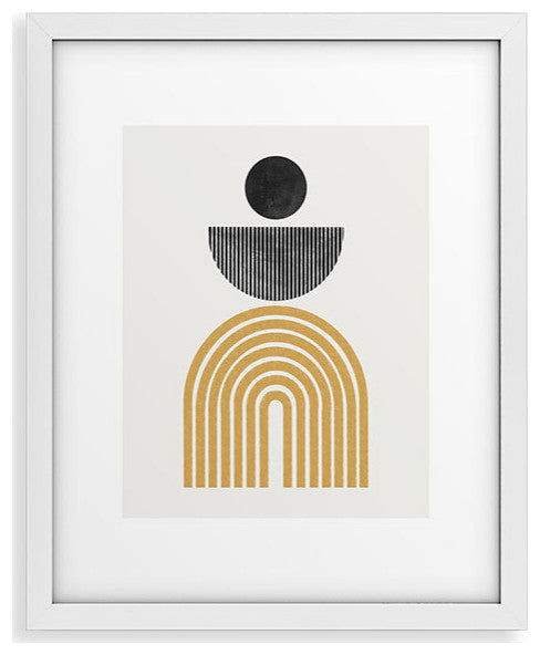 Tmsbynight Rainbow and Moon Framed Art Print, 13x19"
