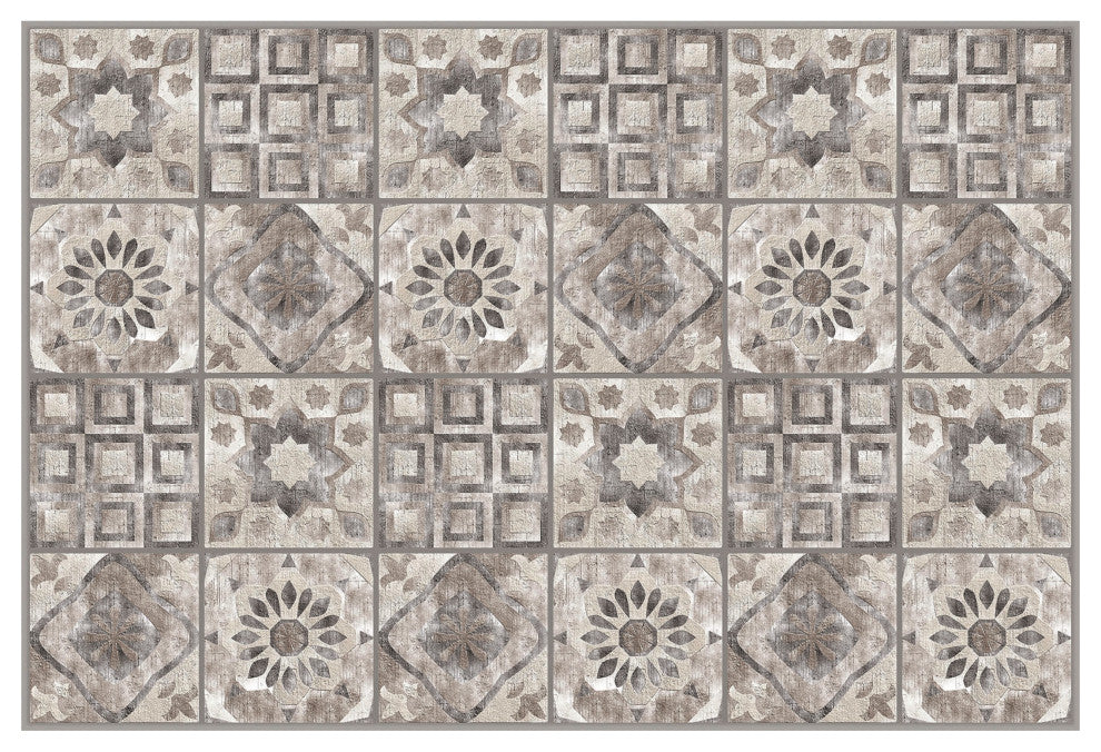 Beige Brown Tile 3D Wall Panels, Set of 10, Covers 58 Sq Ft