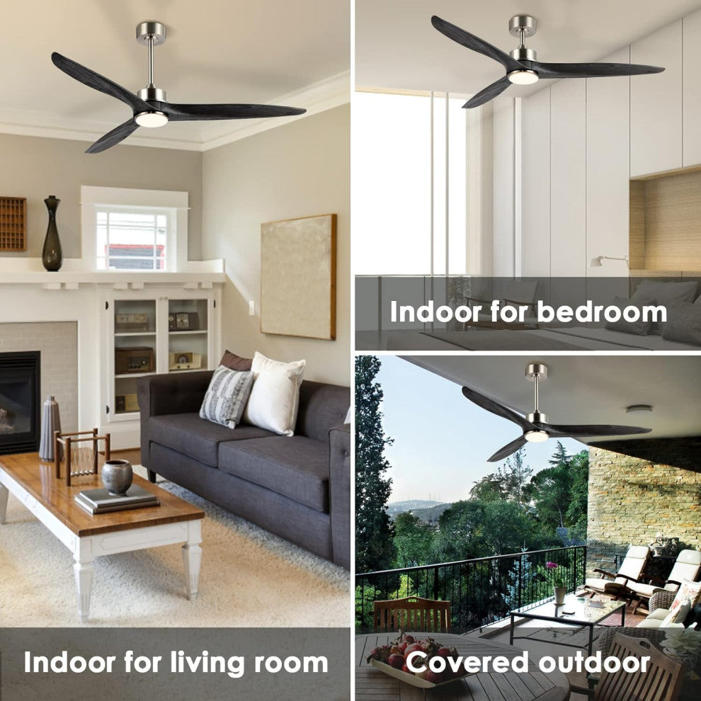 60 in LED Ceiling Fan with Remote and Reversible DC Motor
