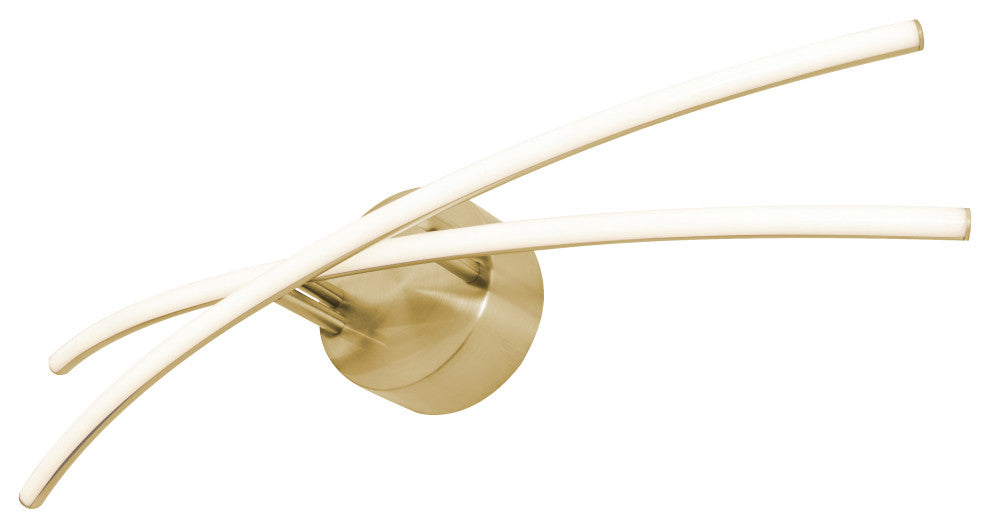 Lock 24" LED Vanity Light, Satin Brass