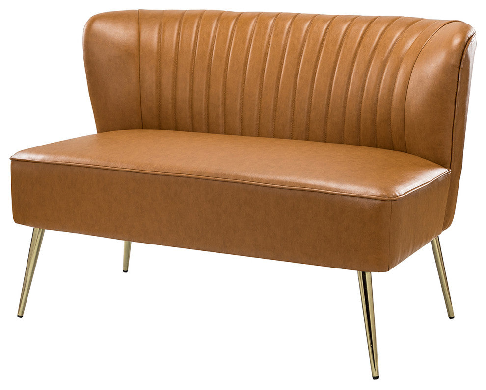 47" Comfy Loveseat, Camel