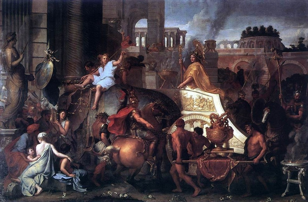 Charles Le Brun Entry of Alexander into Babylon Wall Decal Print