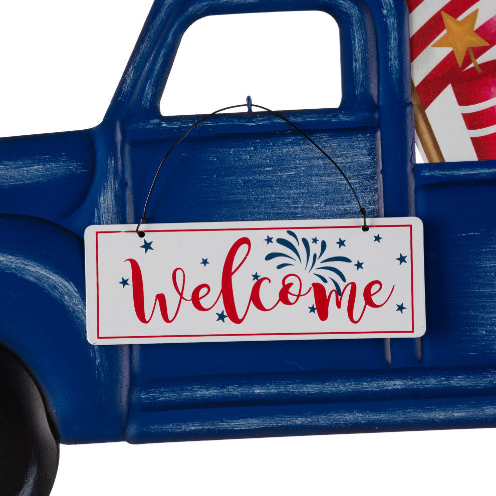 24"L Metal American Truck Yard Stake or Wall Decor